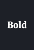 Bold